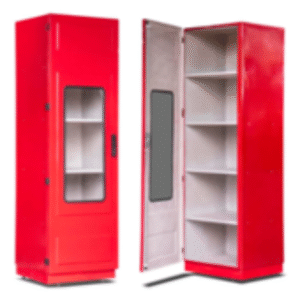 Armário Bombeiros Fibra de Vidro 1 Porta 215,6 X 60 X 60cm