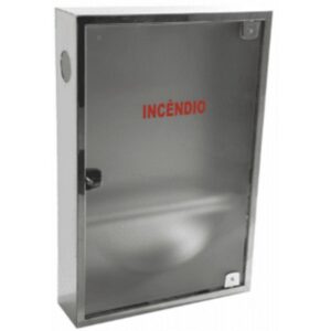 Abrigo p/ Mangueira de Incêndio em Aço Inox  3004 e 430 c/ Porta de Vidro