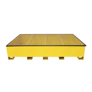 PALLET CONT. EM AÇO P/ 2 CONTAINERS DE 1000L