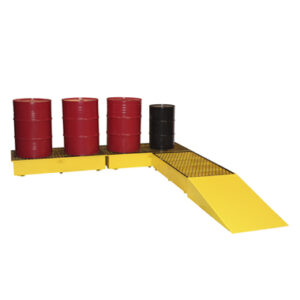 PALLET MODULAR EM AÇO CARBONO PARA 2 TAMBORES DE 200L